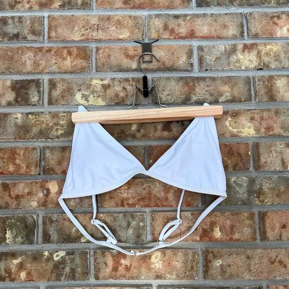 NWOT Shein White Bathing Suit Top - Picture 1 of 10